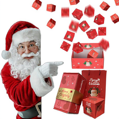 🎁Christmas Pop-up Surprise Gift BoxUnique Folding Bouncing Red Envelope Gift Box🎁