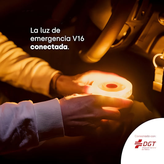 🚨 DarkFairy V16 con Geolocalización 3.0 y Aprobación DGT – Baliza de Emergencia para Automóvil con Datos Incluidos y Base Magnética IP54 – Compatible con Normativa 2026